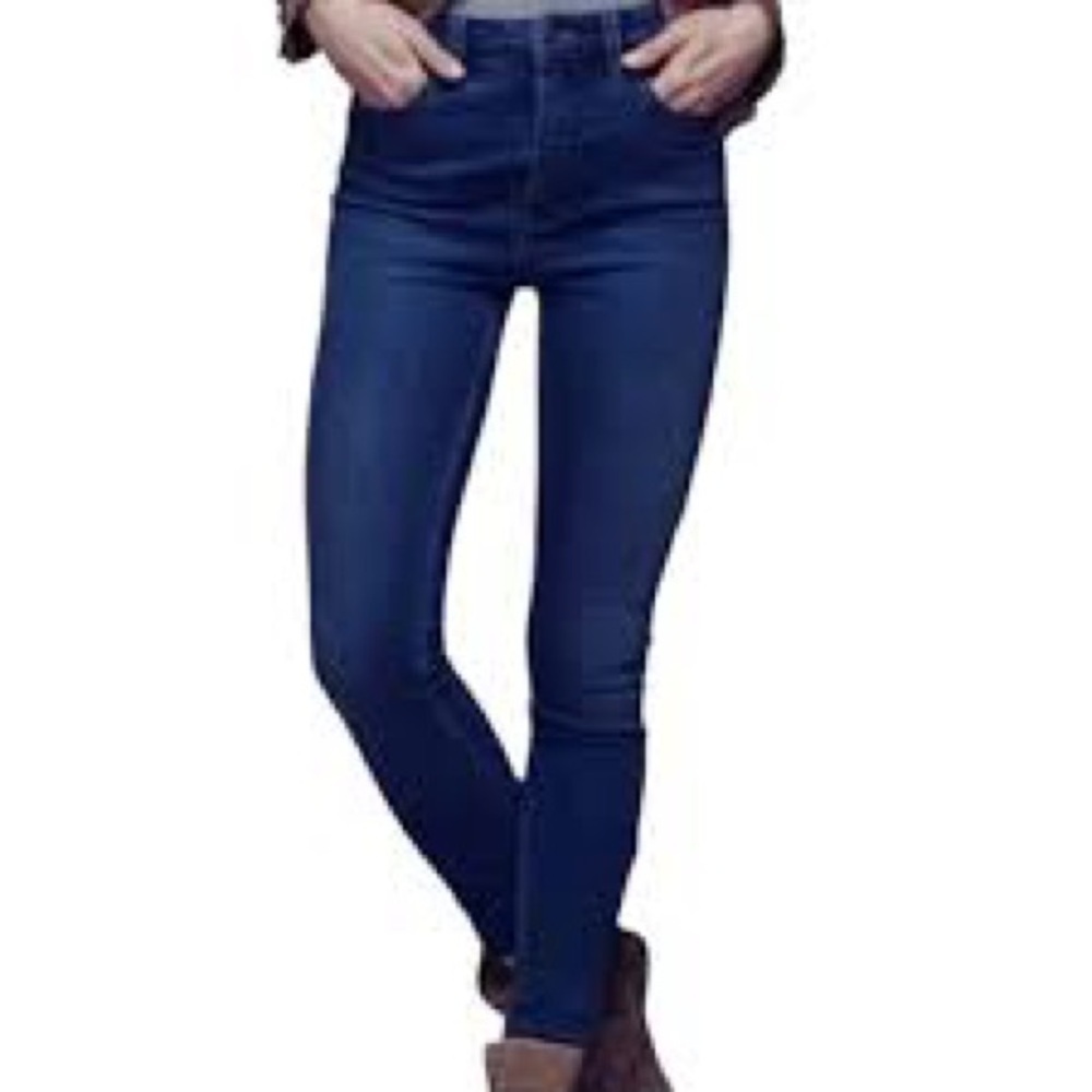 Free People Dark Blue Skinny Jeans